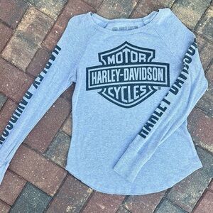 Harley-Davidson Gray Long Sleeve Shirt